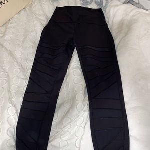 Lulu Mesh black leggings